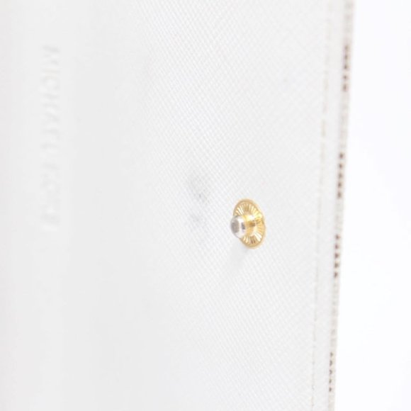 MICHAEL KORS White Canvas TriFold Wallet - Picture 9 of 9